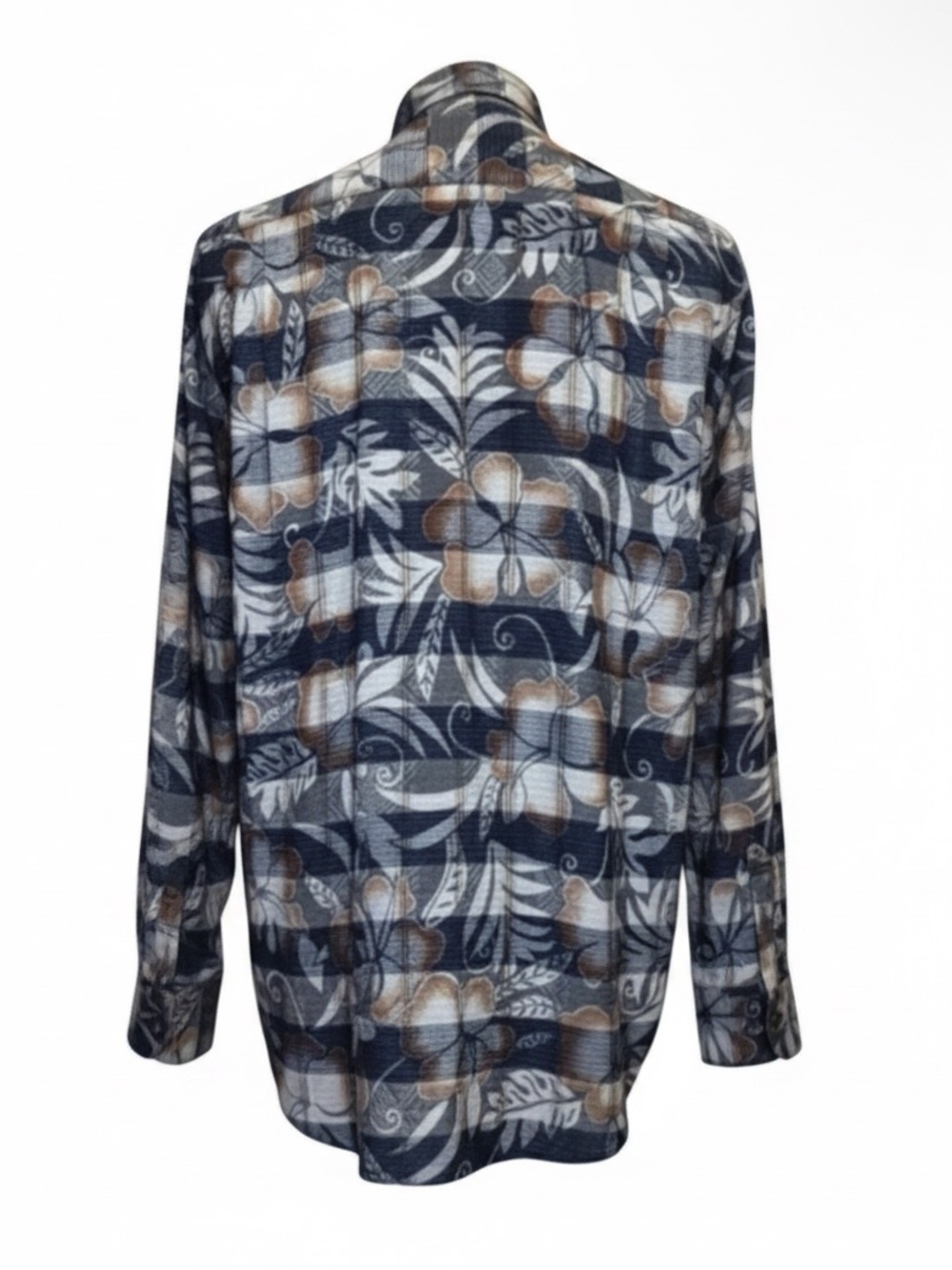 Zanella Men’s Button Down Shirt | Blue | Abstract Luxury | Large | Made in Italy - Picture 3 of 16